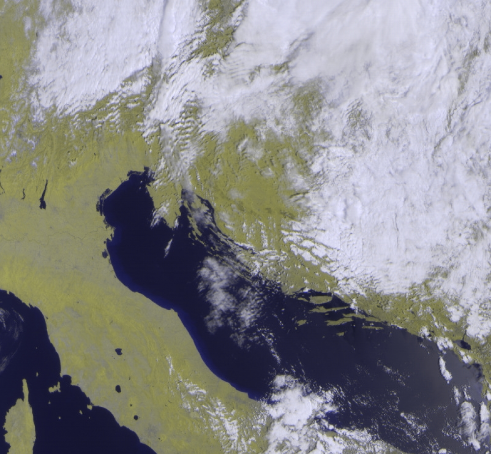Adriatic, as seen from the Meteor M2 satellite