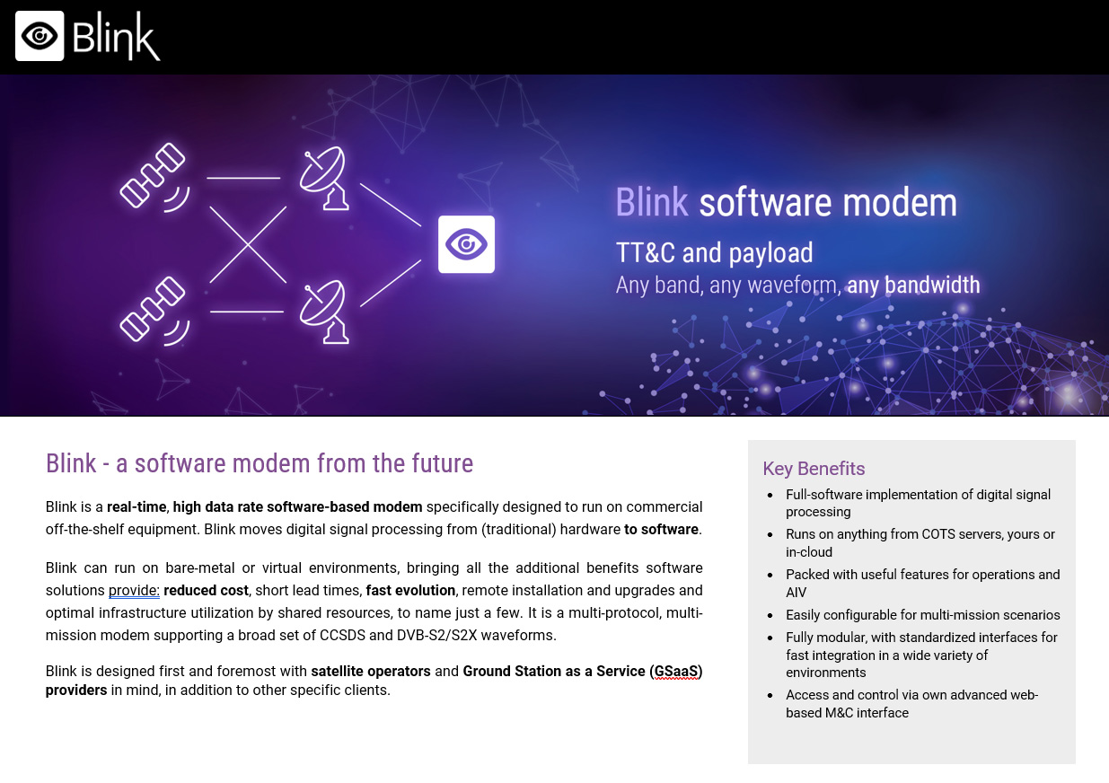 Blink data sheet
